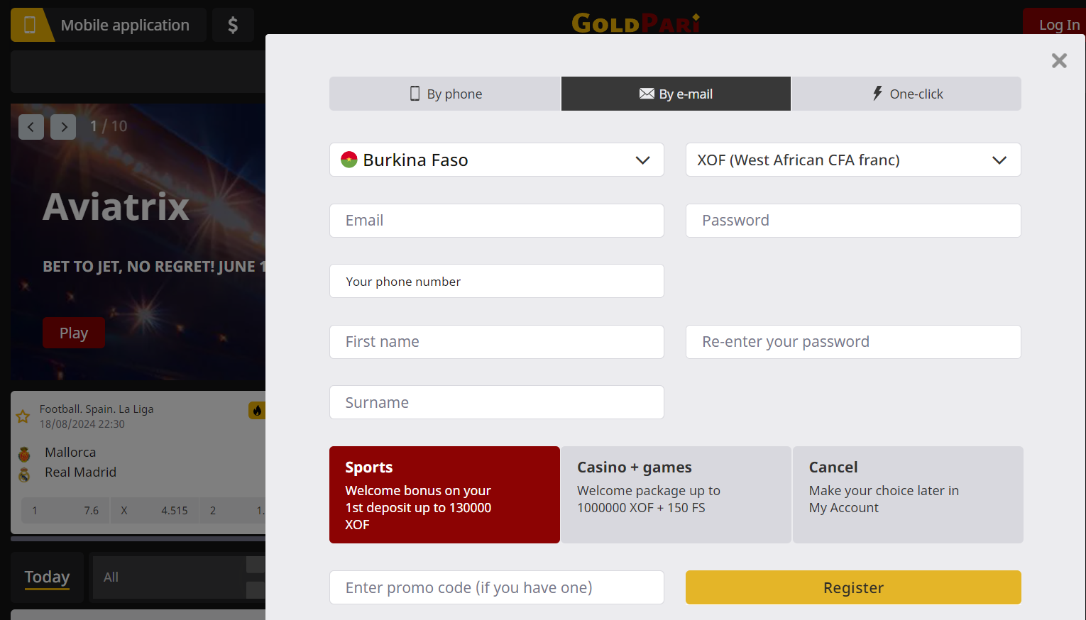 GoldPari Advantages of betting via mobile device 